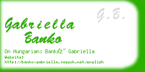 gabriella banko business card